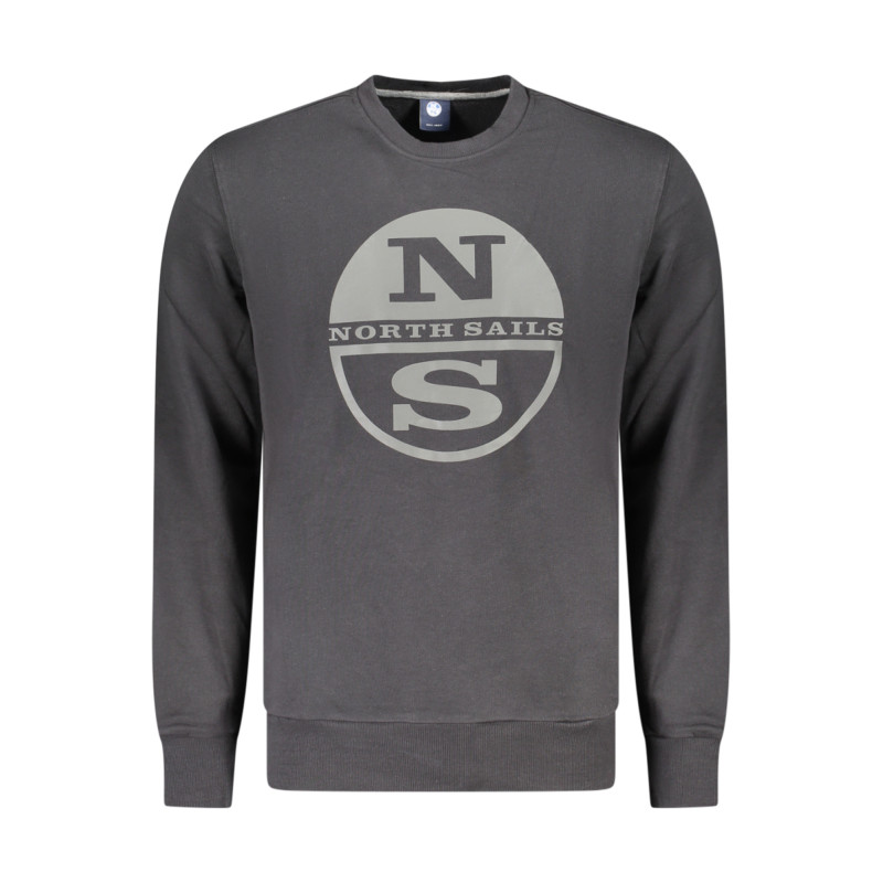 NORTH SAILS MEN'S BLACK ZIP-UP SWEATSHIRT