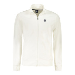NORTH SAILS MEN'S WHITE ZIP-UP SWEATSHIRT