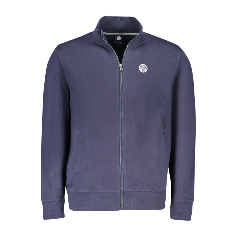 NORTH SAILS MEN'S BLUE ZIP-UP SWEATSHIRT