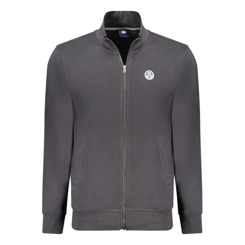 NORTH SAILS MEN'S BLACK ZIP-UP SWEATSHIRT