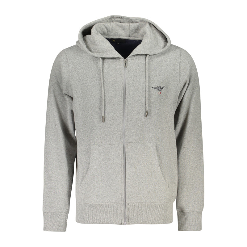 SWEAT-SHIRT GRIS À FERMETURE ÉCLAIR POUR HOMMES DE L'ACADÉMIE MILITAIRE