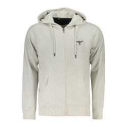 SWEAT-SHIRT GRIS À FERMETURE ÉCLAIR POUR HOMMES DE L'ACADÉMIE MILITAIRE