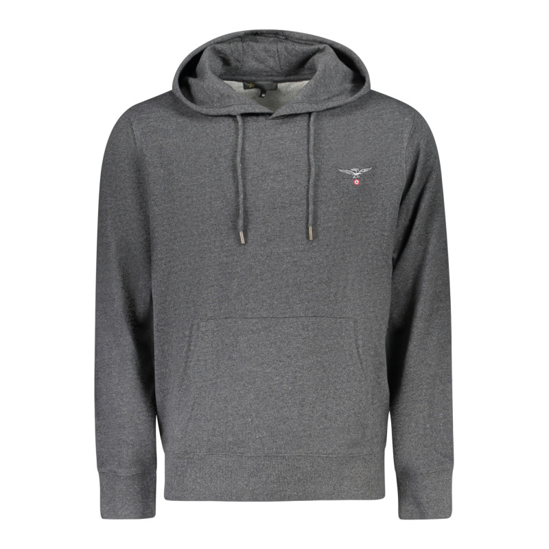 SWEAT-SHIRT GRIS À FERMETURE ÉCLAIR POUR HOMMES DE L'ACADÉMIE MILITAIRE
