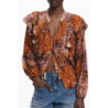 CHEMISE À MANCHES LONGUES POUR FEMME DESIGUAL, ORANGE