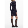 DESIGUAL SHORT DRESS FOR WOMEN IN BLUE