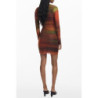 DESIGUAL WOMEN'S SHORT DRESS ORANGE