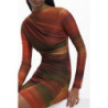 DESIGUAL WOMEN'S SHORT DRESS ORANGE