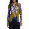 DESIGUAL WOMEN'S LONG-SLEEVED SHIRT, GREEN