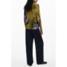 DESIGUAL WOMEN'S LONG-SLEEVED SHIRT, GREEN