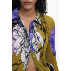 DESIGUAL WOMEN'S LONG-SLEEVED SHIRT, GREEN