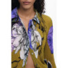 DESIGUAL WOMEN'S LONG-SLEEVED SHIRT, GREEN
