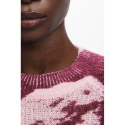 DESIGUAL WOMEN'S PINK SWEATER