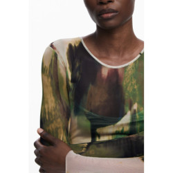 DESIGUAL WOMEN'S LONG DRESS GREEN