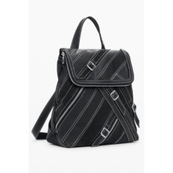 DESIGUAL WOMEN'S BLACK BACKPACK