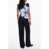 T-SHIRT À MANCHES COURTES POUR FEMME DESIGUAL NOIR