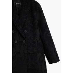 DESIGUAL WOMEN'S BLACK COAT