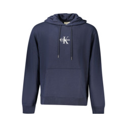 CALVIN KLEIN MEN'S BLUE ZIP-UP SWEATSHIRT