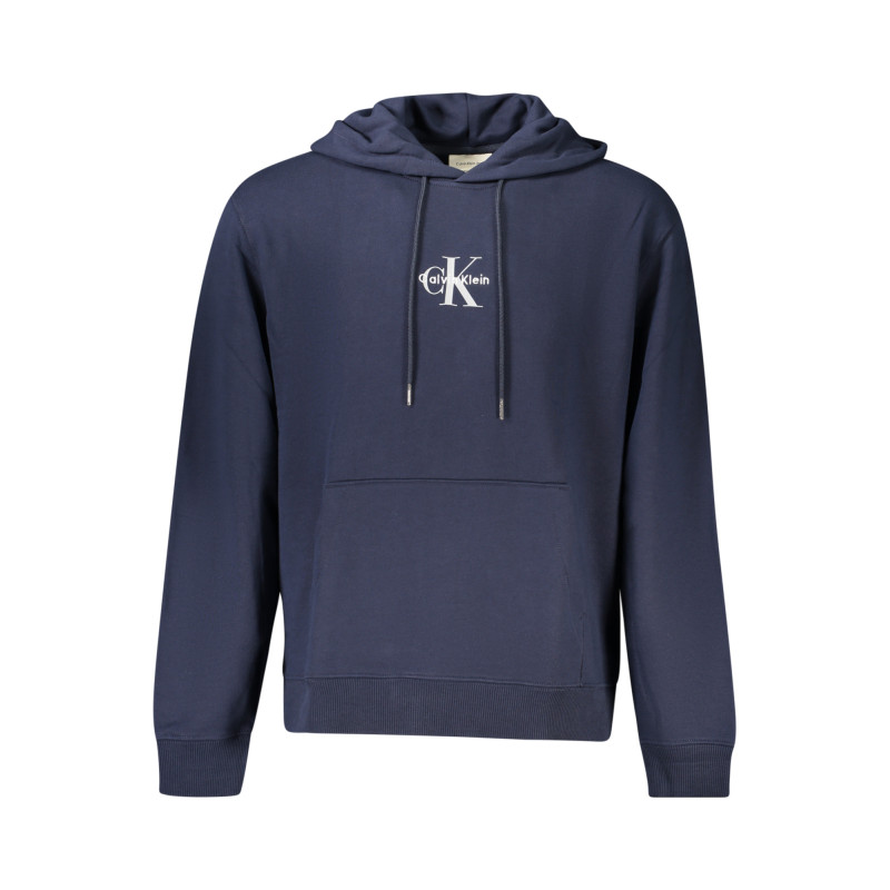 CALVIN KLEIN MEN'S BLUE ZIP-UP SWEATSHIRT