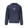 Sweat-shirt zippé bleu Calvin Klein pour homme