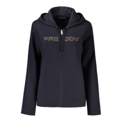 SWEAT-SHIRT FREDDY BLEU À FERMETURE ÉCLAIR POUR FEMME