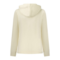 FREDDY WOMEN'S WHITE ZIP-UP SWEATSHIRT
