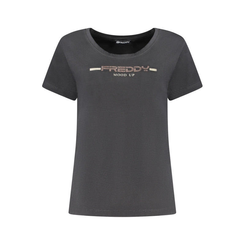 T-SHIRT FEMME À MANCHES COURTES FREDDY NOIR