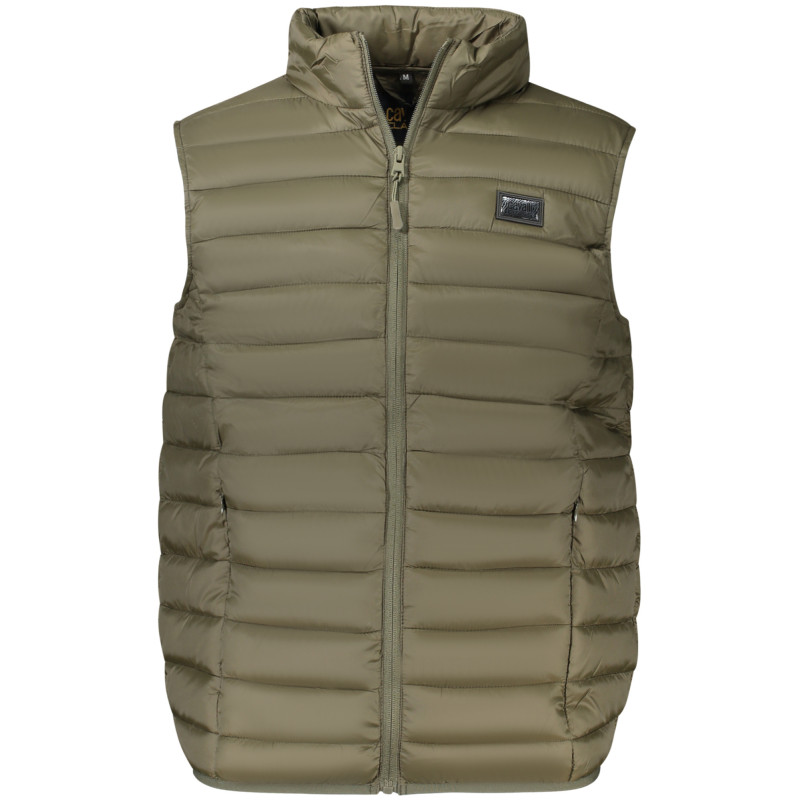 CAVALLI CLASS MEN'S GREEN SLEEVELESS JACKET