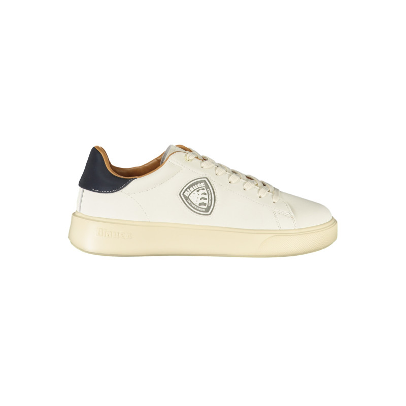 BLAUER MEN'S WHITE SPORTS SHOES