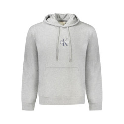 Sweat-shirt zippé gris Calvin Klein pour homme