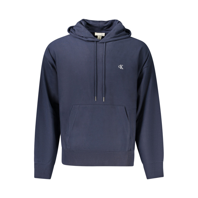 CALVIN KLEIN MEN'S BLUE ZIP-UP SWEATSHIRT