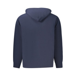 CALVIN KLEIN MEN'S BLUE ZIP-UP SWEATSHIRT