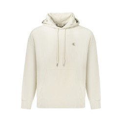 Sweat-shirt zippé pour homme Calvin Klein, beige