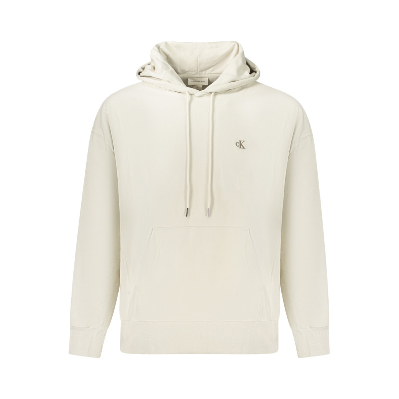 Sweat-shirt zippé pour homme Calvin Klein, beige