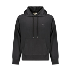 Sweat-shirt zippé noir pour homme Calvin Klein