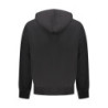 Sweat-shirt zippé noir pour homme Calvin Klein