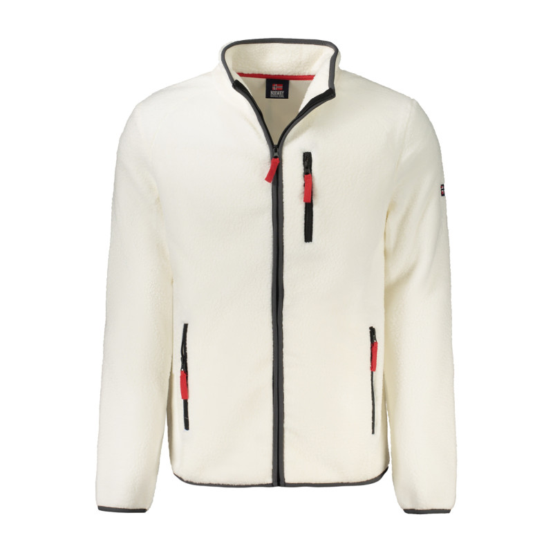 NORWAY 1963 MEN'S WHITE ZIP-UP SWEATSHIRT