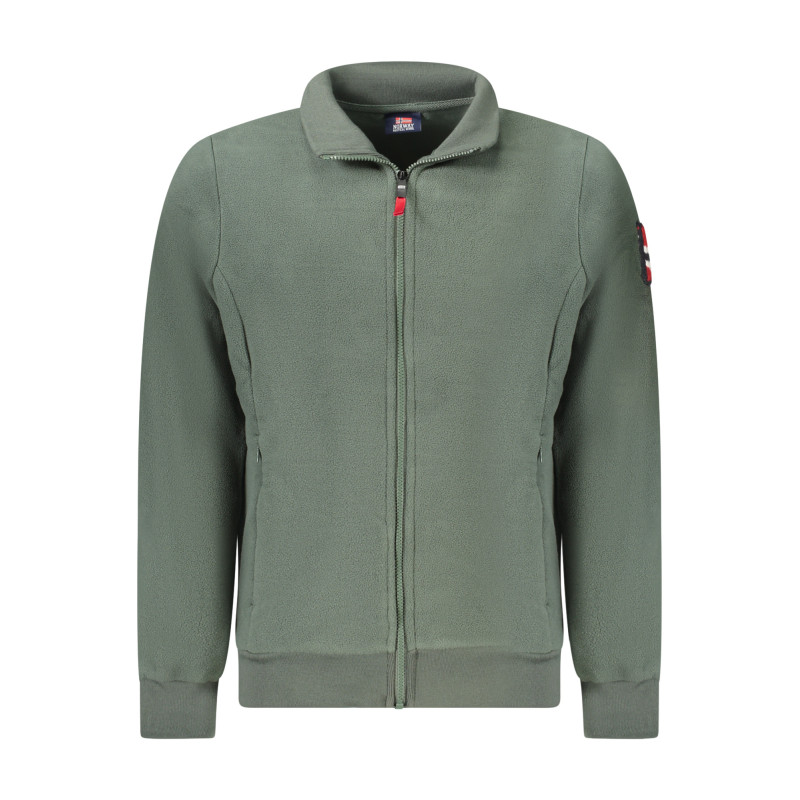 Sweat-shirt zippé vert pour homme Norvège 1963