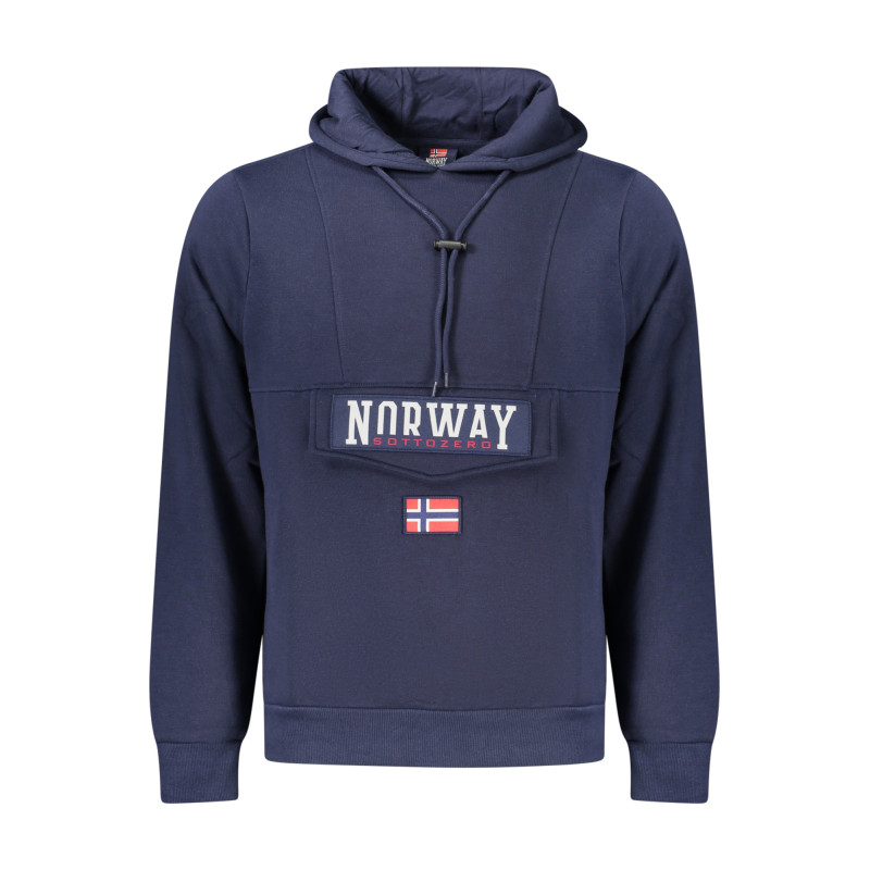 SWEAT-SHIRT ZIPPÉ BLEU POUR HOMME NORVÈGE 1963