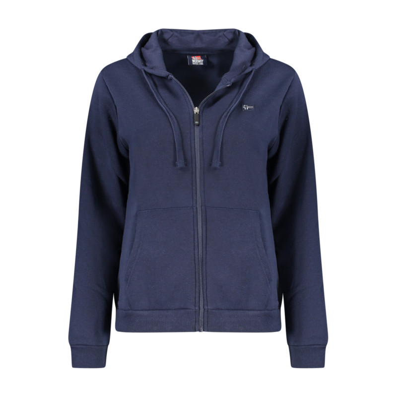 SWEAT-SHIRT FEMME BLEU À FERMETURE ÉCLAIR NORVÈGE 1963