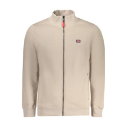 NORWAY 1963 MEN'S BEIGE ZIP-UP SWEATSHIRT