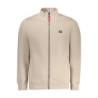 NORWAY 1963 MEN'S BEIGE ZIP-UP SWEATSHIRT