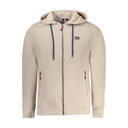 NORWAY 1963 MEN'S BEIGE ZIP-UP SWEATSHIRT