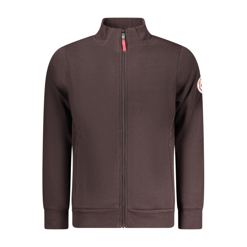 Sweat-shirt zippé marron pour homme Norvège 1963