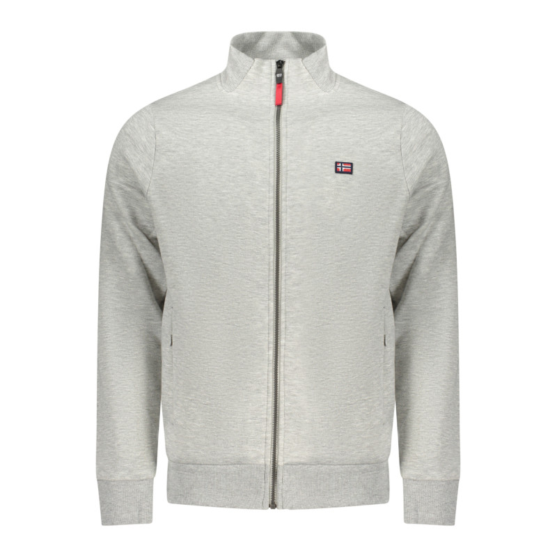 Sweat-shirt zippé gris pour homme Norvège 1963