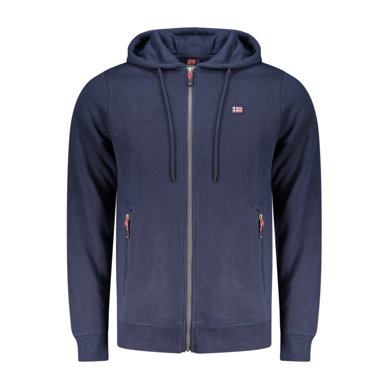NORWAY 1963 MEN'S BLUE ZIP-UP SWEATSHIRT