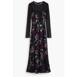 ROBE LONGUE NOIRE POUR FEMME DESIGUAL
