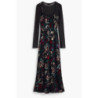 DESIGUAL WOMEN'S LONG BLACK DRESS