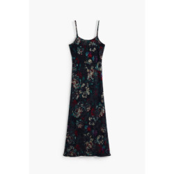 DESIGUAL WOMEN'S LONG BLACK DRESS