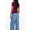 DESIGUAL WOMEN'S SHORT-SLEEVE T-SHIRT PURPLE