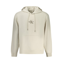 CALVIN KLEIN MEN'S ZIP-UP SWEATSHIRT, BEIGE
